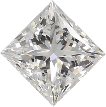 0.72 Carat E VVS2 Princess Lab Diamond