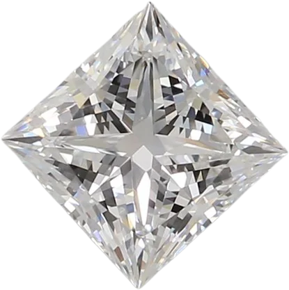 0.72 Carat E VVS2 Princess Lab Diamond