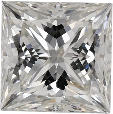 0.79 Carat H VVS2 Princess Lab Diamond