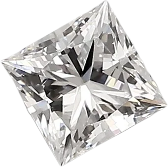 0.92 Carat D vvs2 Princess Lab Diamond