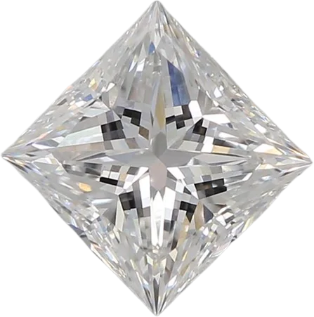 1.02 Carat D VVS2 Princess Lab Diamond