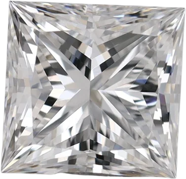 1.23 Carat E VVS2 Princess Lab Diamond