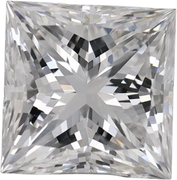 1.23 Carat E VVS2 Princess Lab Diamond