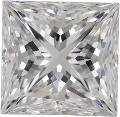 1.24 Carat D VVS2 Princess Lab Diamond