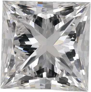 1.24 Carat E VVS2 Princess Lab Diamond