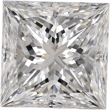 1.34 Carat E VS1 Princess Lab Diamond