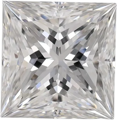 1.34 Carat E VVS2 Princess Lab Diamond