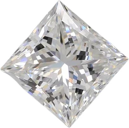 1.43 Carat F VVS2 Princess Lab Diamond