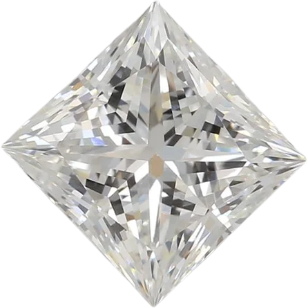 1.54 Carat F VVS2 Princess Lab Diamond