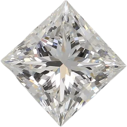 1.54 Carat F VVS2 Princess Lab Diamond