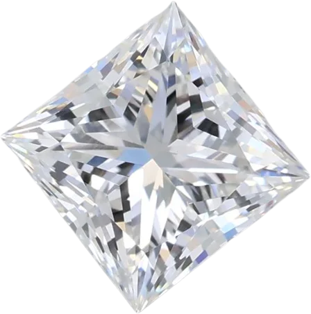 1.54 Carat F VVS2 Princess Lab Diamond