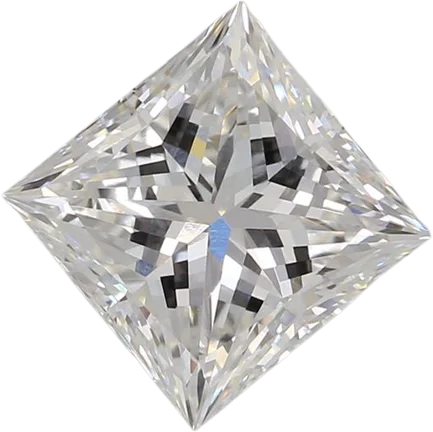 1.54 Carat F VVS2 Princess Lab Diamond