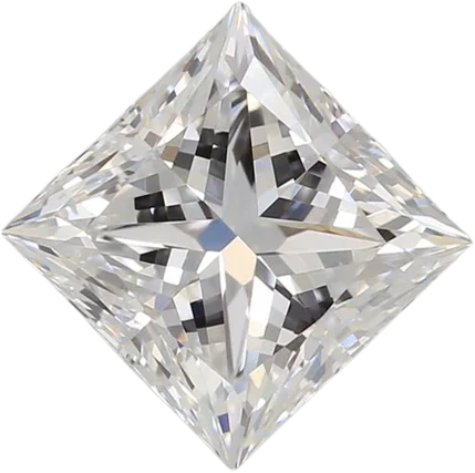 1.55 Carat E VVS2 Princess Lab Diamond