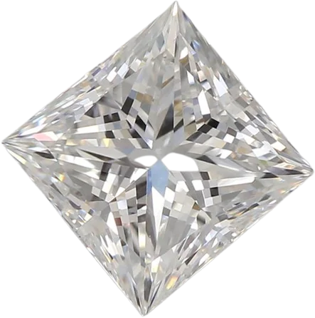 1.55 Carat E VVS2 Princess Lab Diamond