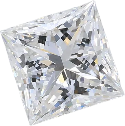 1.55 Carat F VVS2 Princess Lab Diamond