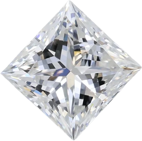 1.59 Carat F VVS2 Princess Lab Diamond