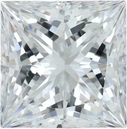 2 Carat E VS2 Princess Lab Diamond