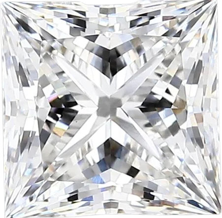 2.54 Carat E vvs2 Princess Lab Diamond