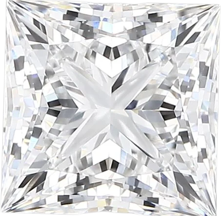 2.57 Carat D vvs1 Princess Lab Diamond