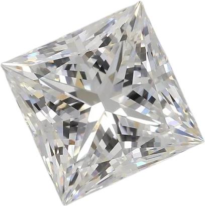 3.04 Carat E VVS2 Princess Lab Diamond