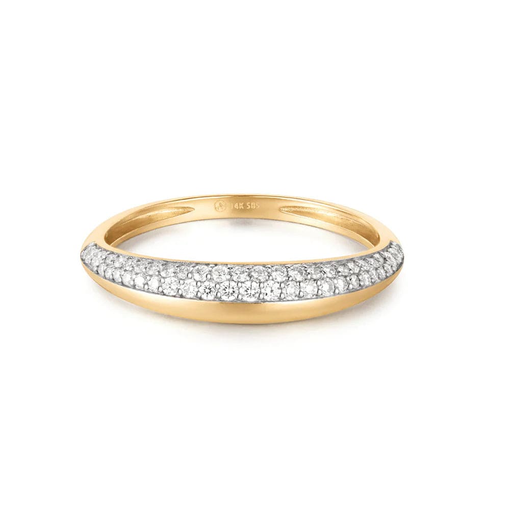 Gilea Two Tone Pave Lab Grown Diamond Ring