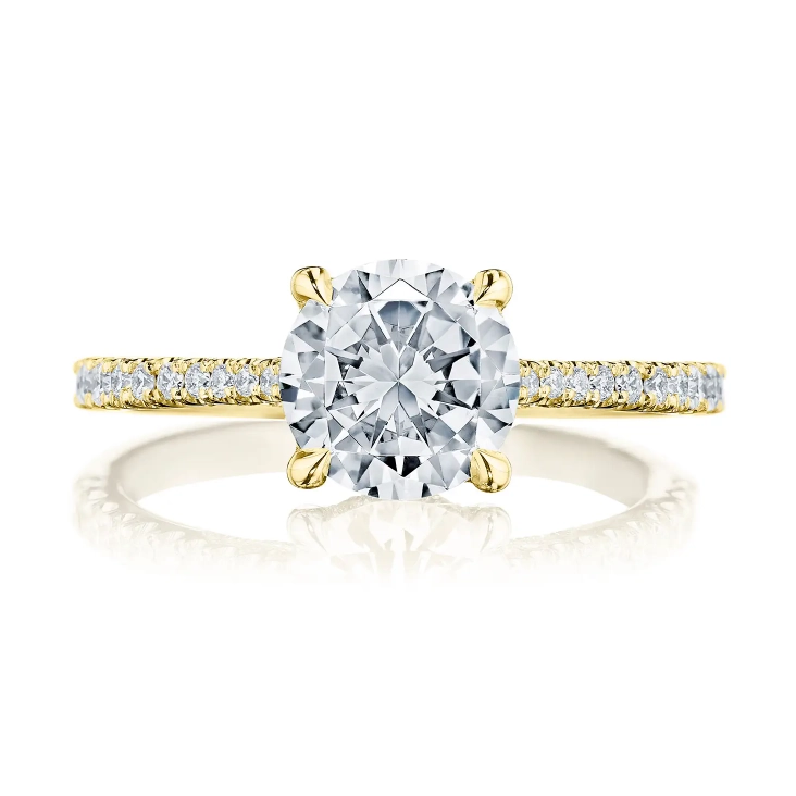 Tacori 18K Yellow Gold Semi Mount Diamond Ring