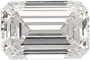 0.58 Carat D vs1 Emerald Lab Diamond