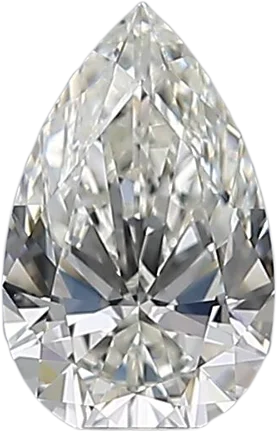 0.71 Carat H VVS2 Pear Natural Diamond