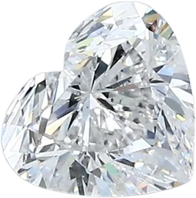 0.76 Carat D SI1 Heart Natural Diamond