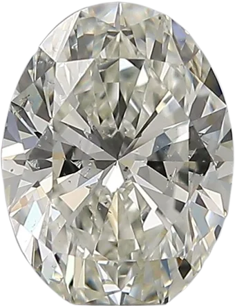 0.9 Carat J SI1 Oval Natural Diamond