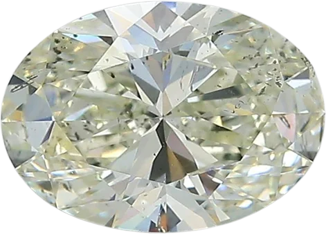 1.7 Carat L SI2 Oval Natural Diamond