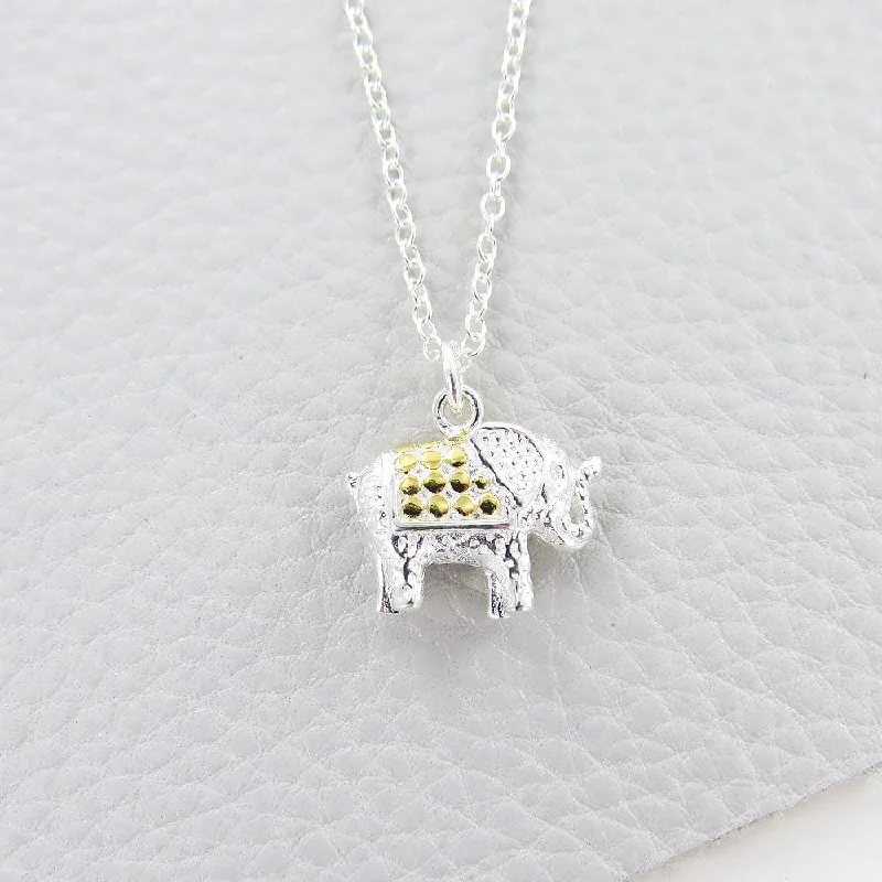 Small Elephant Pendant Necklace