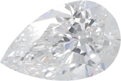 2.03 Carat D VVS2 Pear Lab Diamond