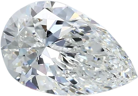 2.04 Carat G VVS2 Pear Natural Diamond