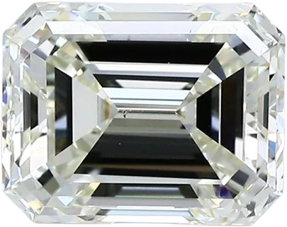 2.52 Carat L VS1 Emerald Natural Diamond