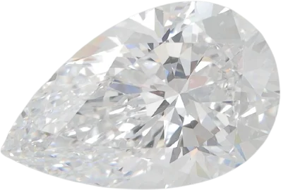 2.62 Carat D VVS1 Pear Lab Diamond