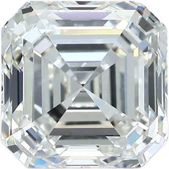 3.01 Carat J VS2 Asscher Natural Diamond