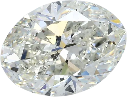 3.02 Carat J SI2 Oval Natural Diamond