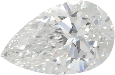 3.02 Carat E IF Pear Lab Diamond