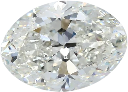 3.7 Carat J SI2 Oval Natural Diamond