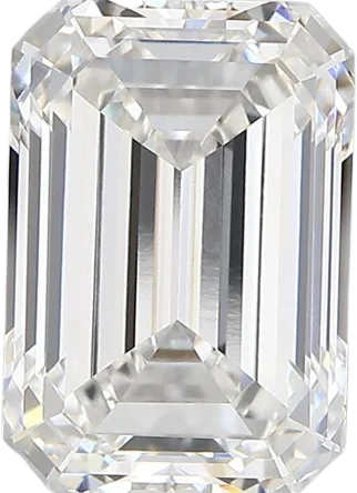 4.09 Carat F vvs2 Emerald Lab Diamond