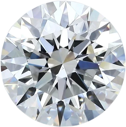 4.22 Carat F VS2 Round Natural Diamond