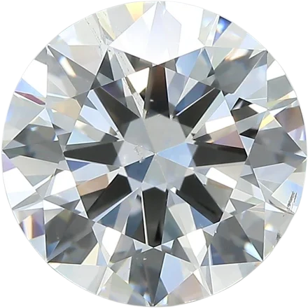 4.4 Carat F SI1 Round Natural Diamond