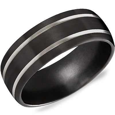 8mm Black Titanium Band