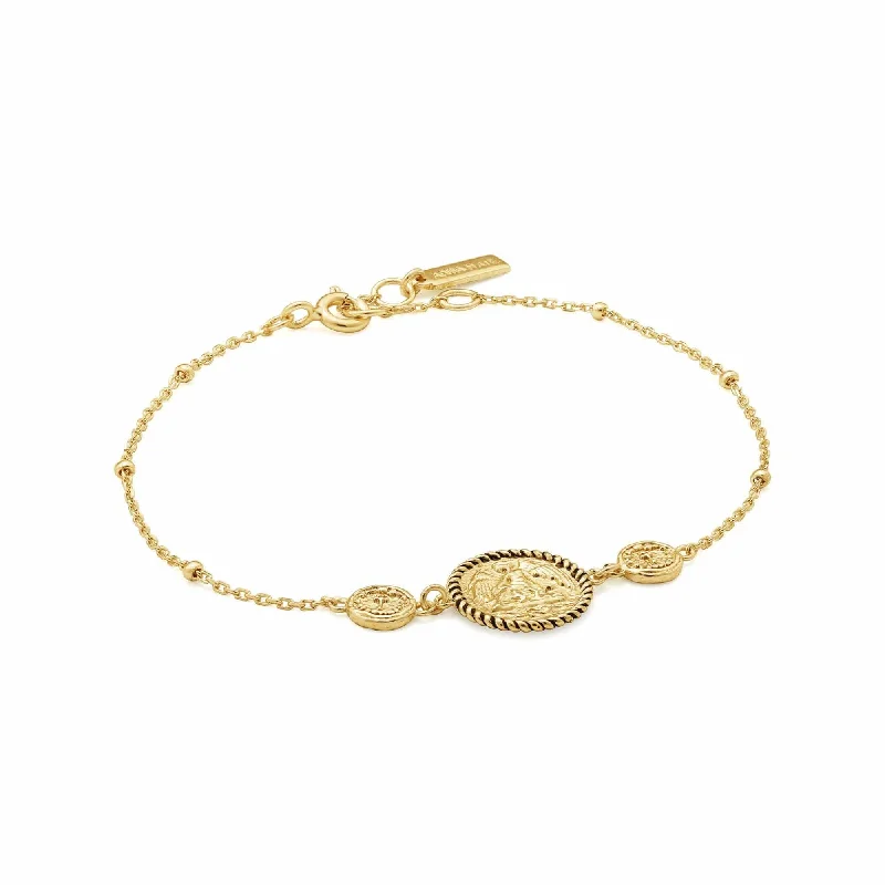 Gold Winged Goddess Bracelet