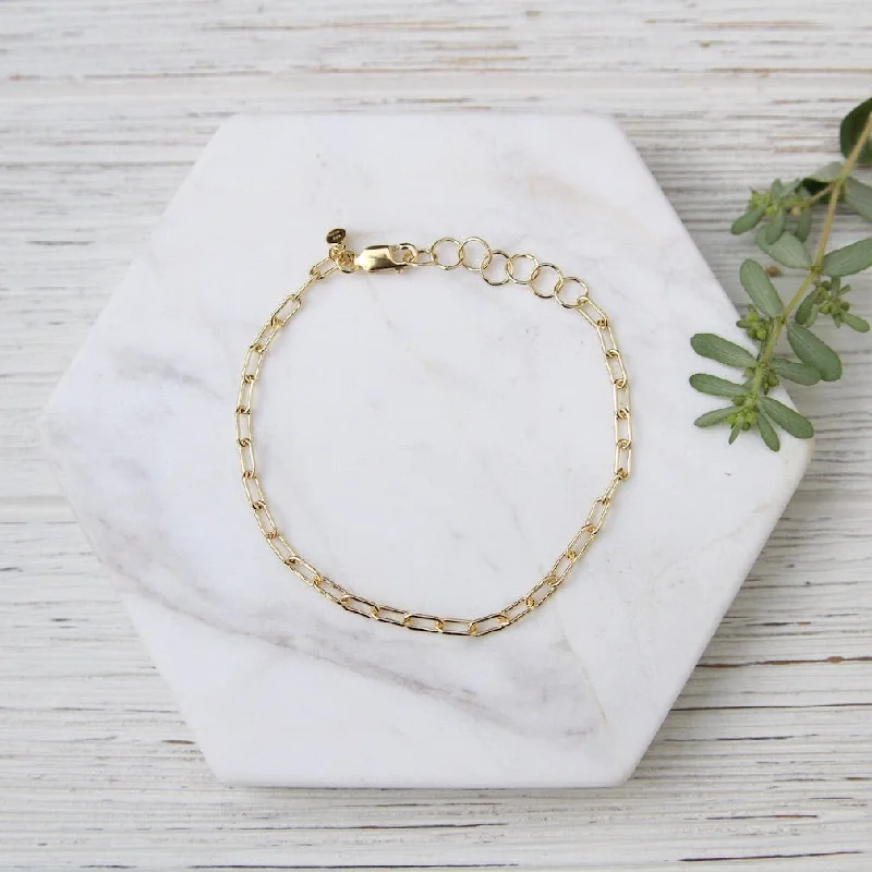 Gold Vermeil Parallel Chain Bracelet