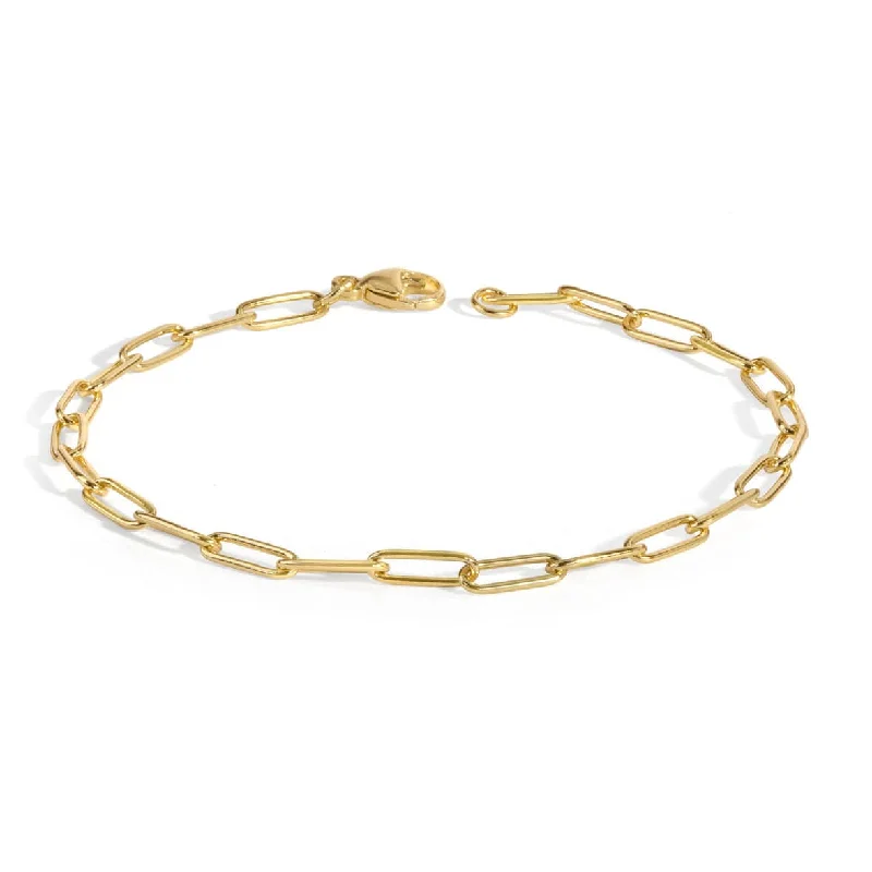 2.9mm 14k Gold Link Bracelet