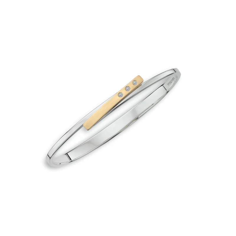 Anticipation Bracelet in Sterling Silver, 14k Gold, & Diamonds