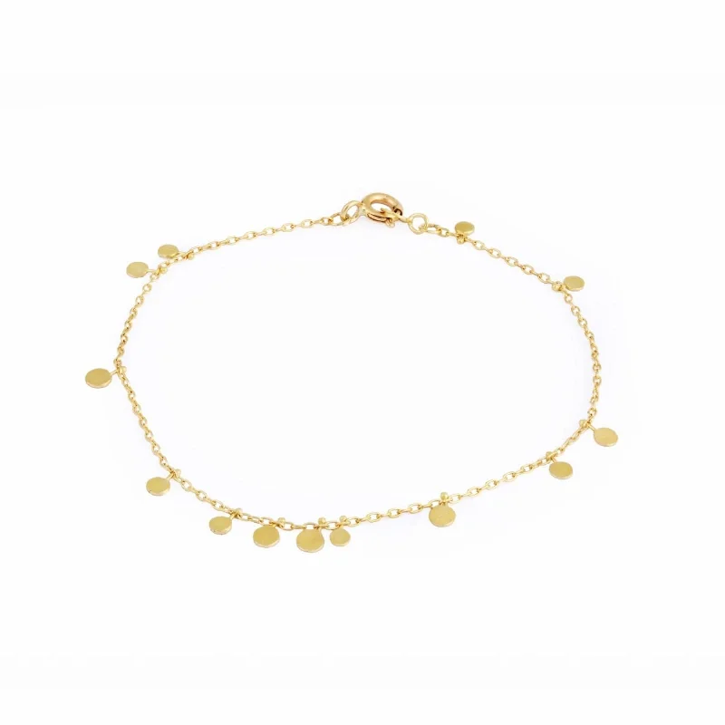 Yellow Gold Random Dots Bracelet