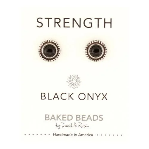 Power Stone Post - Strength/Black Onyx